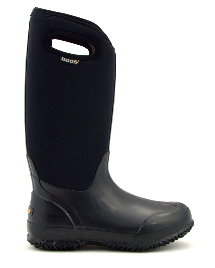 Classic High Black Shiny Wellies