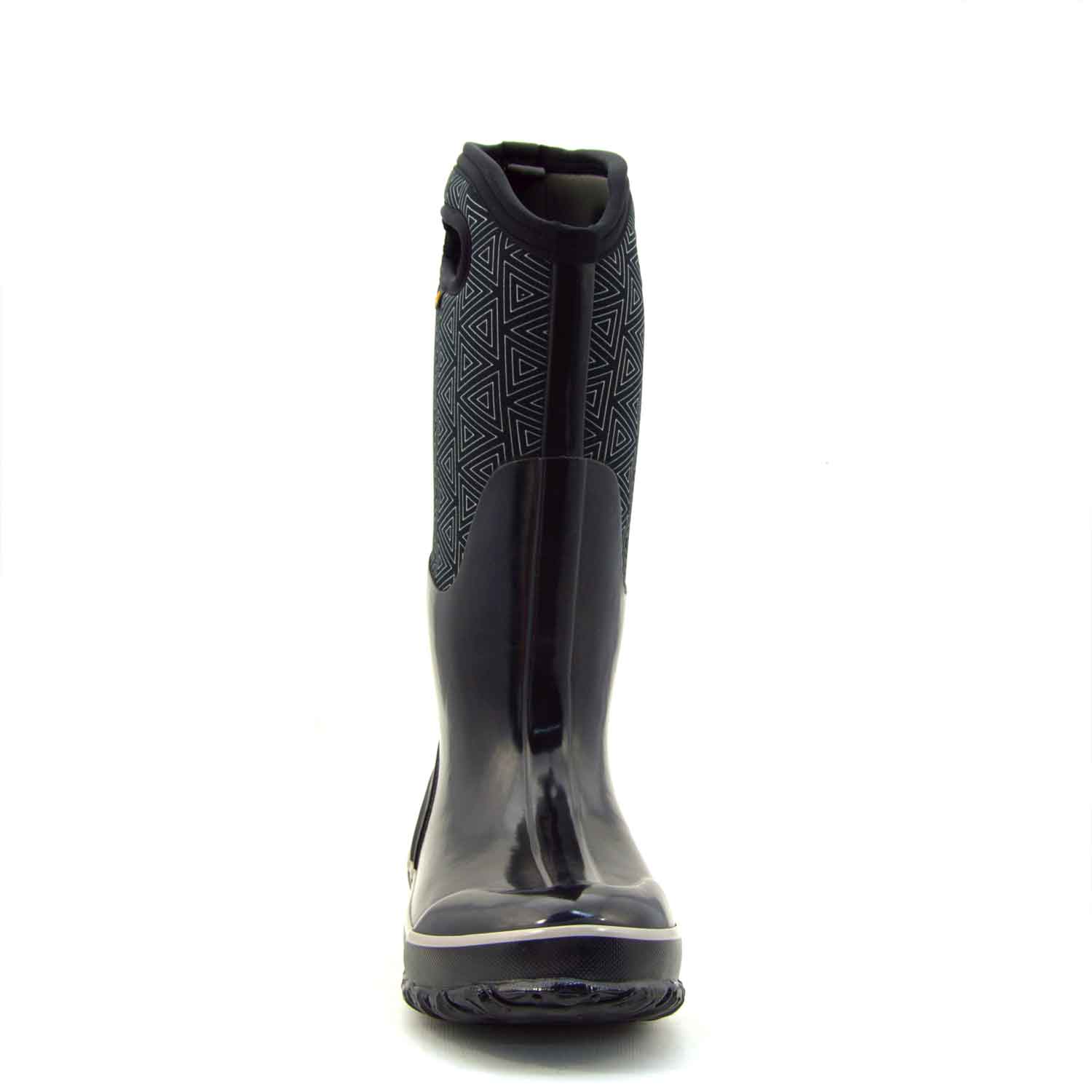 Classic High Triangles Black Gumboots 9 | Wellies Online