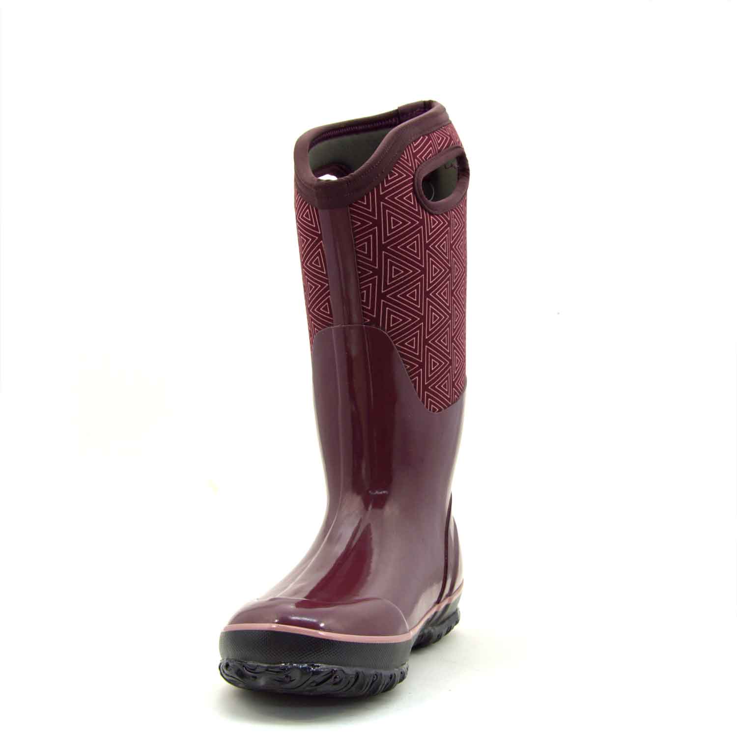 Classic High Triangles Plum Gumboots 10 | Wellies Online