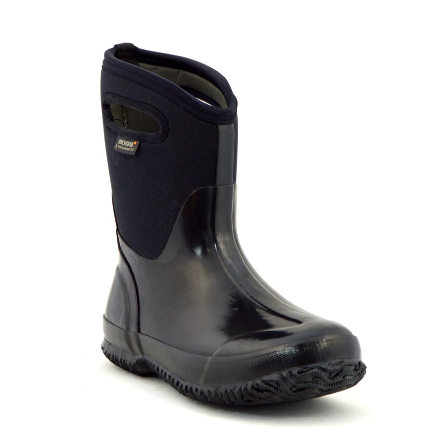 Classic Mid Black Shiny Wellies 6 | Wellies Online