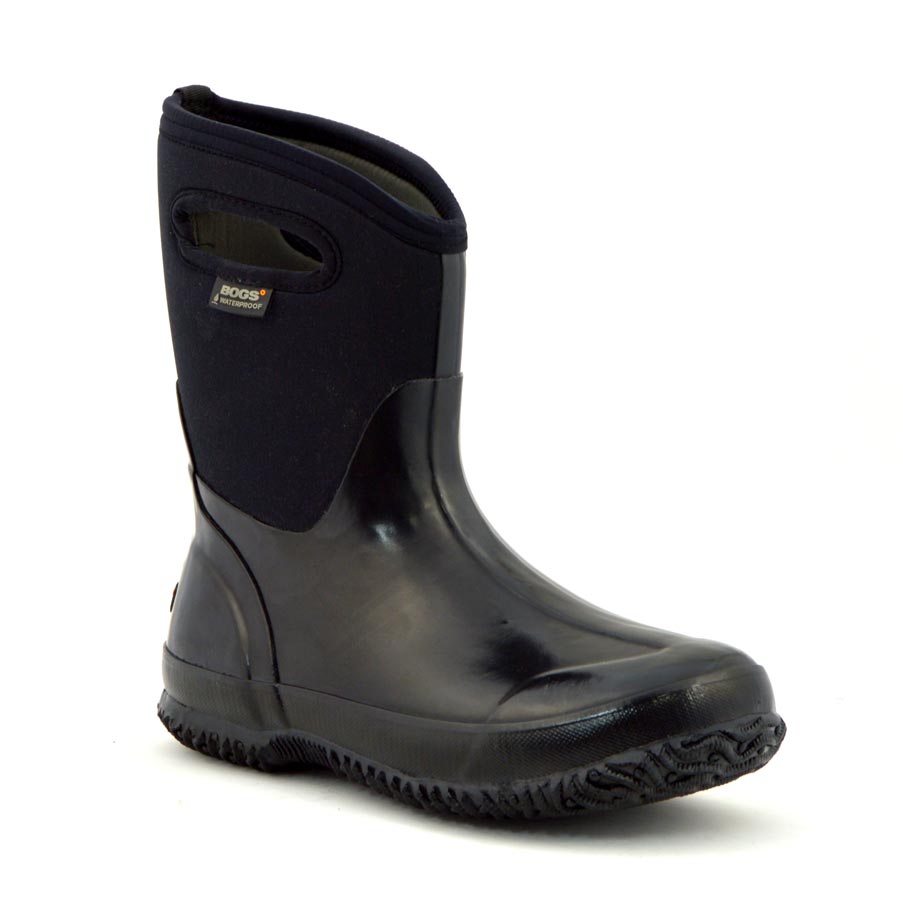 Classic Mid Black Shiny Wellies 5 | Wellies Online