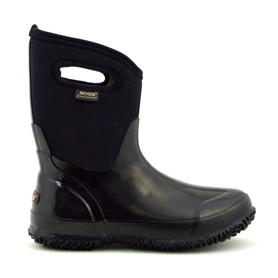 Classic Mid Black Shiny Wellies 2 | Wellies Online