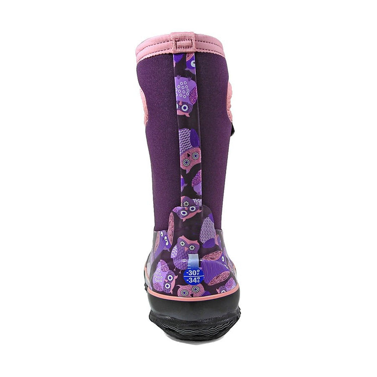 Classic Owl Purple Gumboots 3 | Wellies Online
