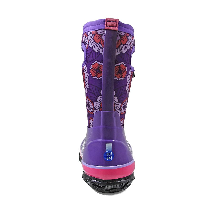 Classic Pansies Purple Gumboots 3 | Wellies Online