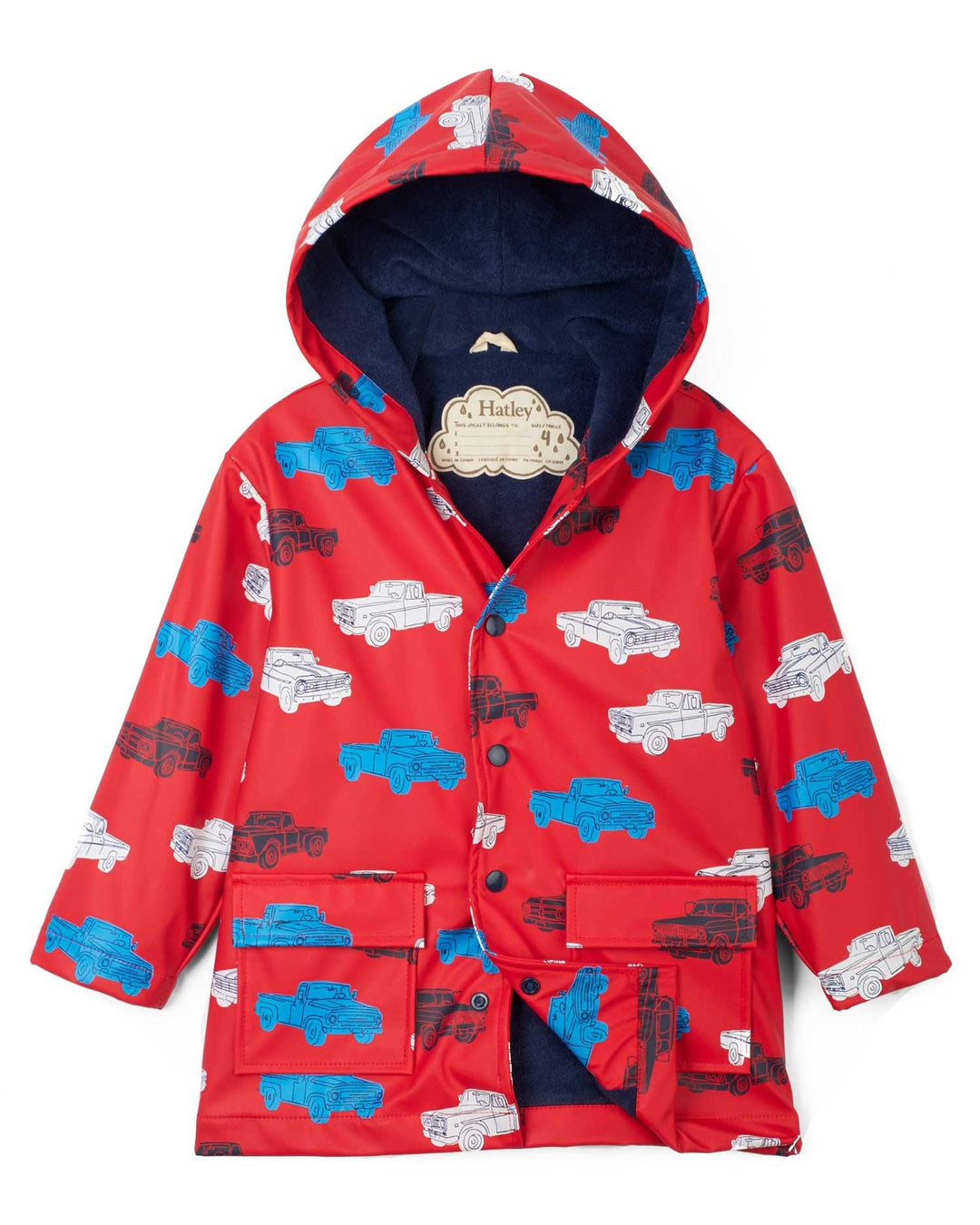 Classic Pickup Trucks Raincoat 1 | Wellies Online