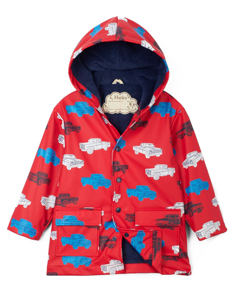 Classic Pickup Trucks Raincoat 1 | Wellies Online