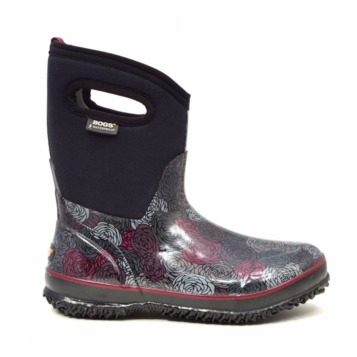 Classic Rosey Mid Black Gumboots 2 | Wellies Online