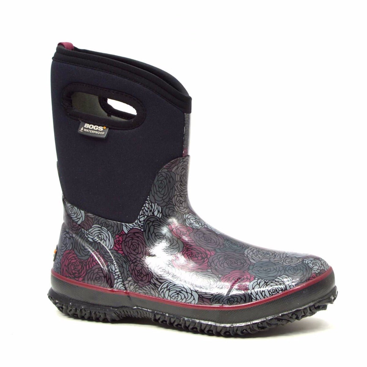 Classic Rosey Mid Black Gumboots 3 | Wellies Online