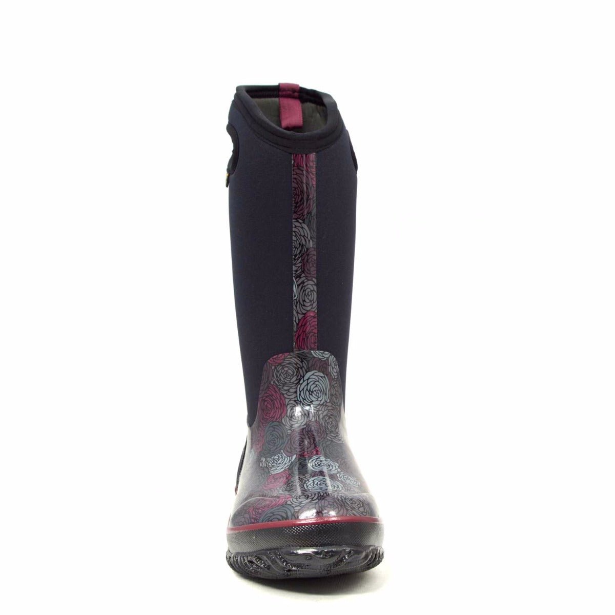 Classic Rosey Tall Black Gumboots 8 | Wellies Online