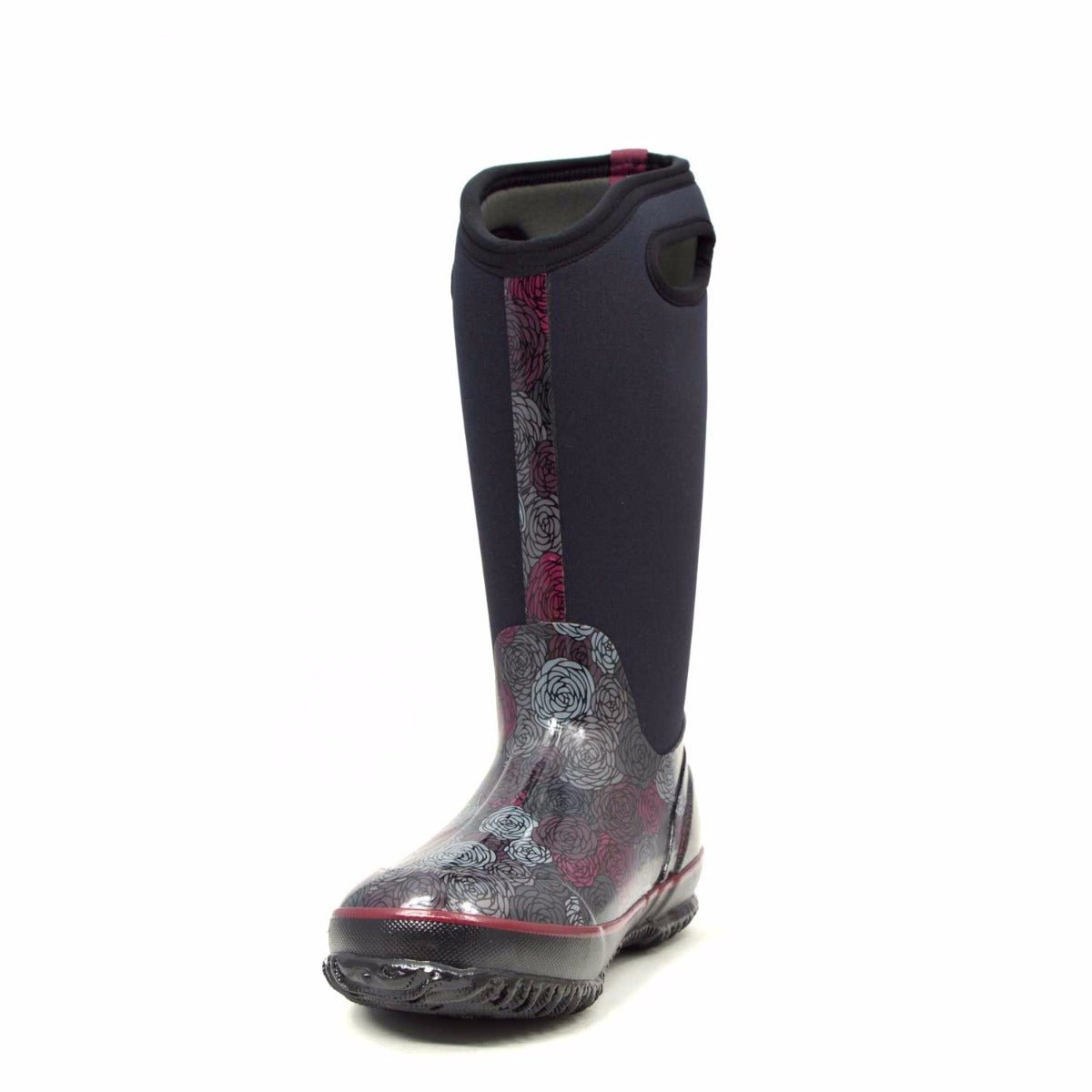 Classic Rosey Tall Black Gumboots 10 | Wellies Online