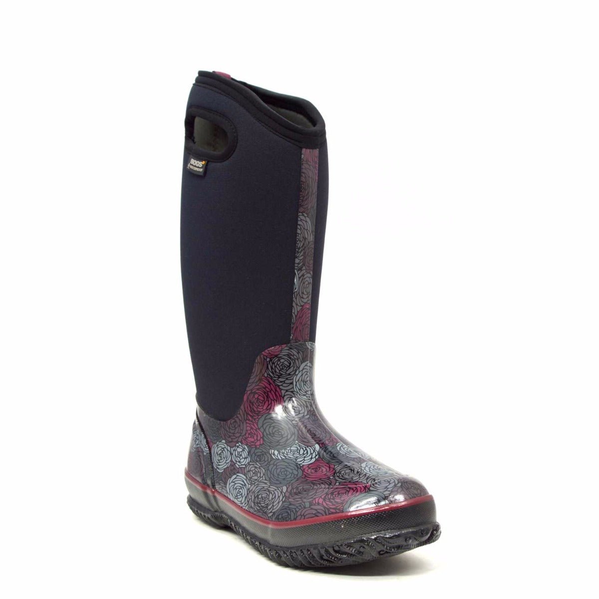 Classic Rosey Tall Black Gumboots 6 | Wellies Online