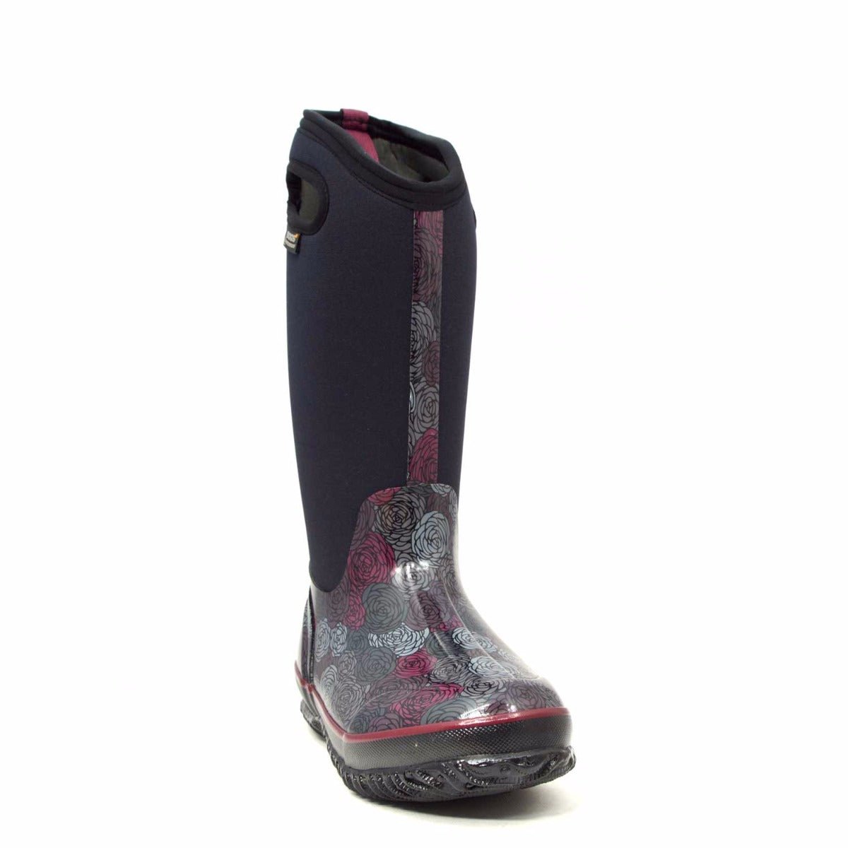 Classic Rosey Tall Black Gumboots 7 | Wellies Online