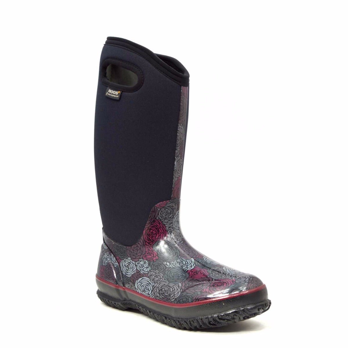 Classic Rosey Tall Black Gumboots 5 | Wellies Online