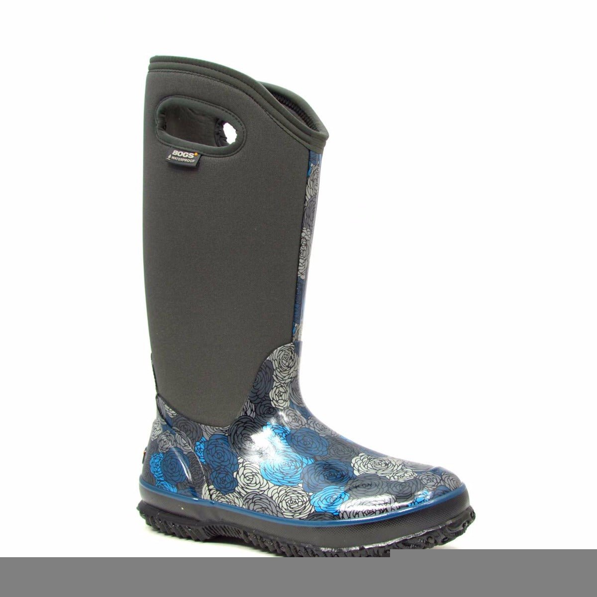 Classic Rosey Tall Dark Grey Gumboots 4 | Wellies Online