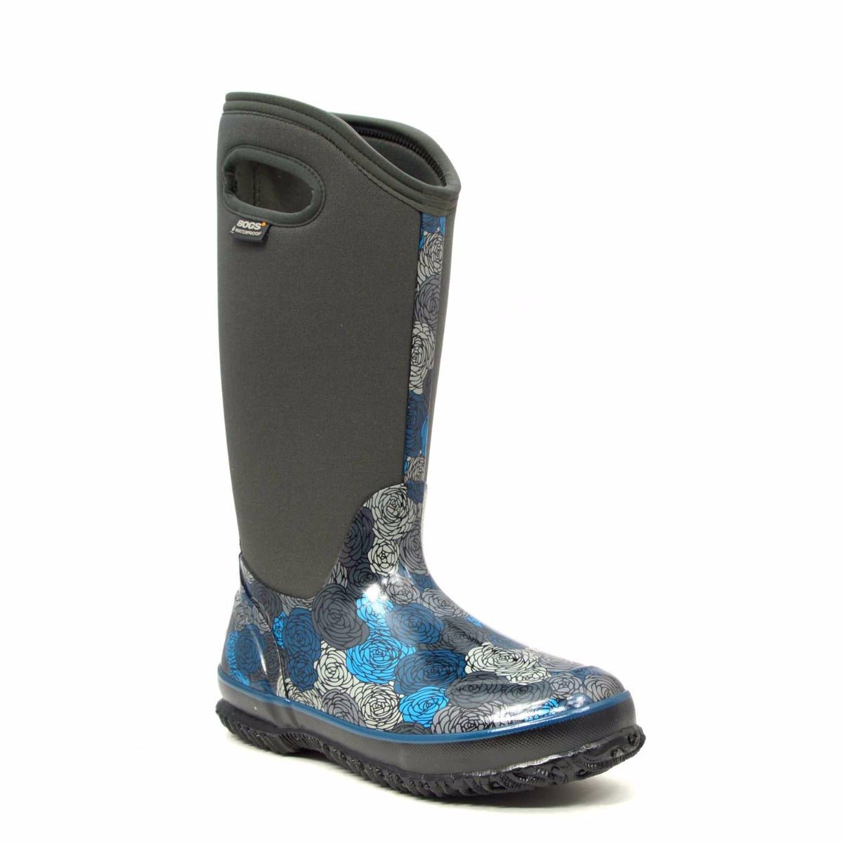 Classic Rosey Tall Dark Grey Gumboots 5 | Wellies Online