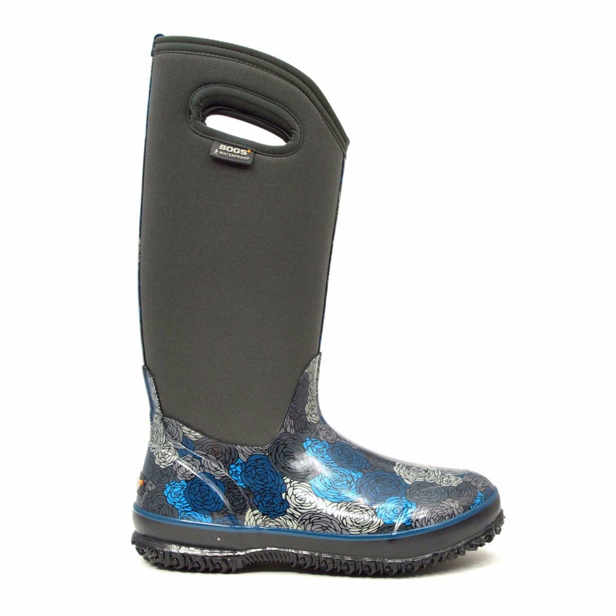 Classic Rosey Tall Dark Grey Gumboots 2 | Wellies Online