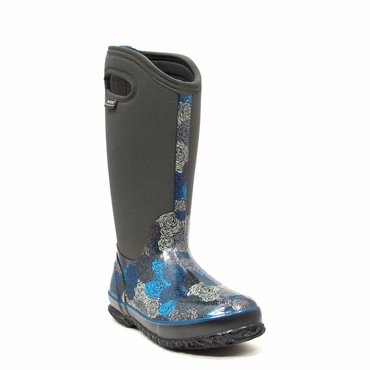 Classic Rosey Tall Dark Grey Gumboots 6 | Wellies Online