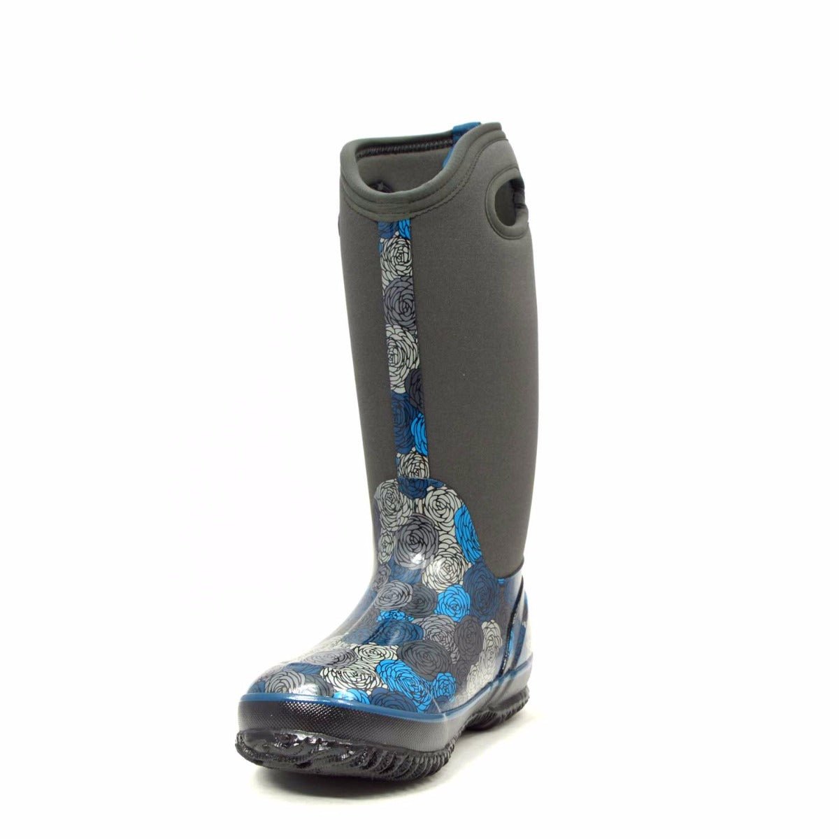 Classic Rosey Tall Dark Grey Gumboots 10 | Wellies Online