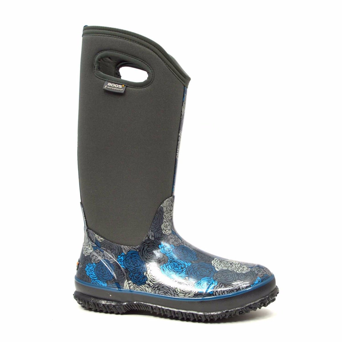 Classic Rosey Tall Dark Grey Gumboots 3 | Wellies Online