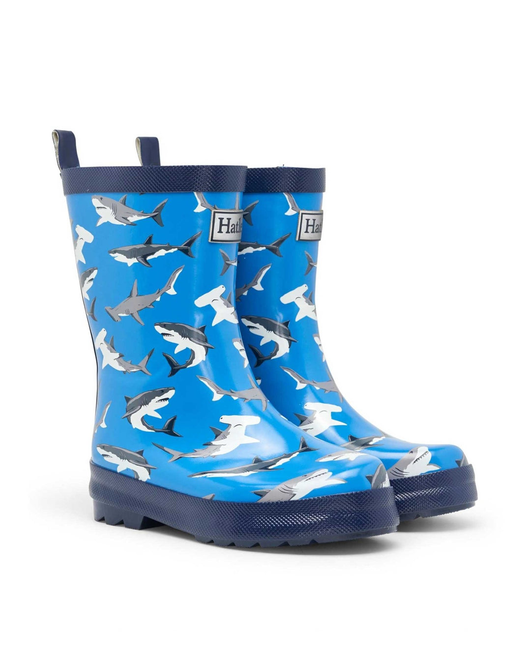 Deep - Sea Sharks Shiny Gumboots 2 | Wellies Online