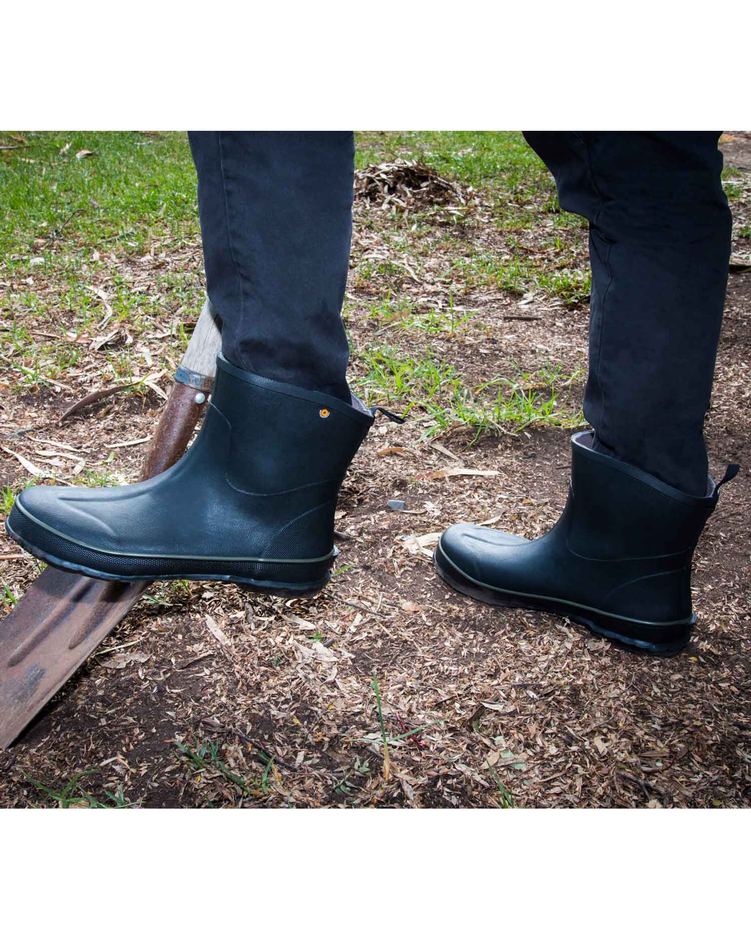 Digger Mid Black Gumboots 7 | Wellies Online