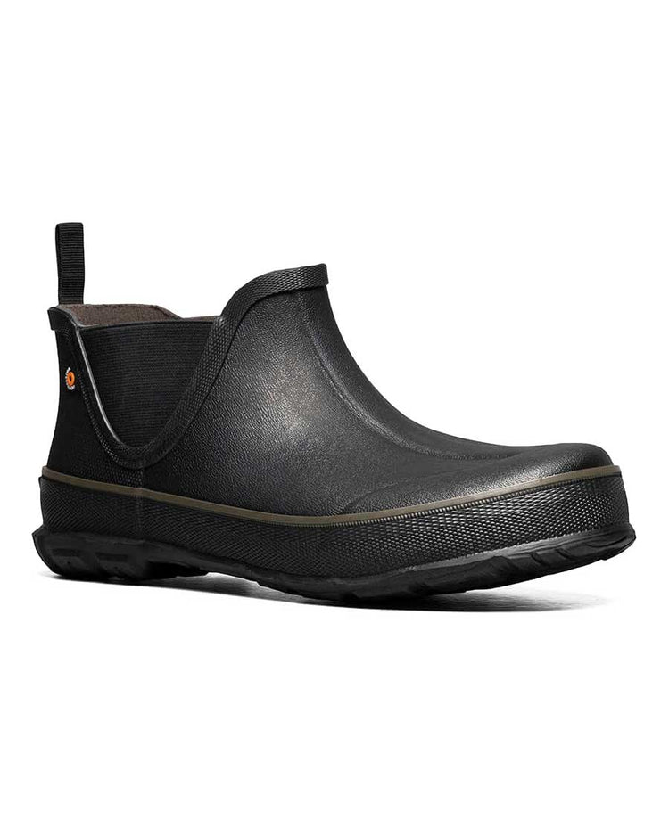 Digger Slip - On Ankle Gumboots Black 5 | Wellies Online