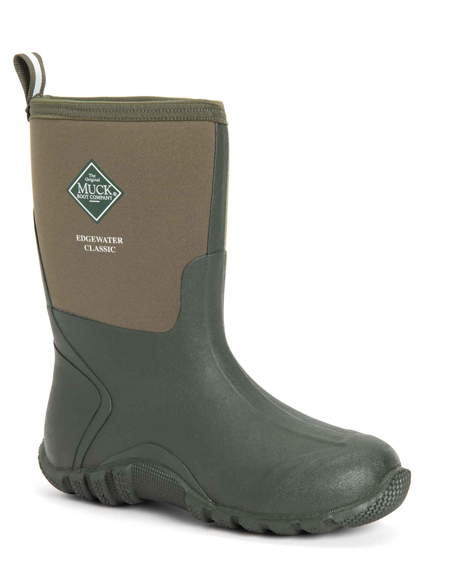 Edgewater Classic Mid Gumboots Moss 4 | Wellies Online