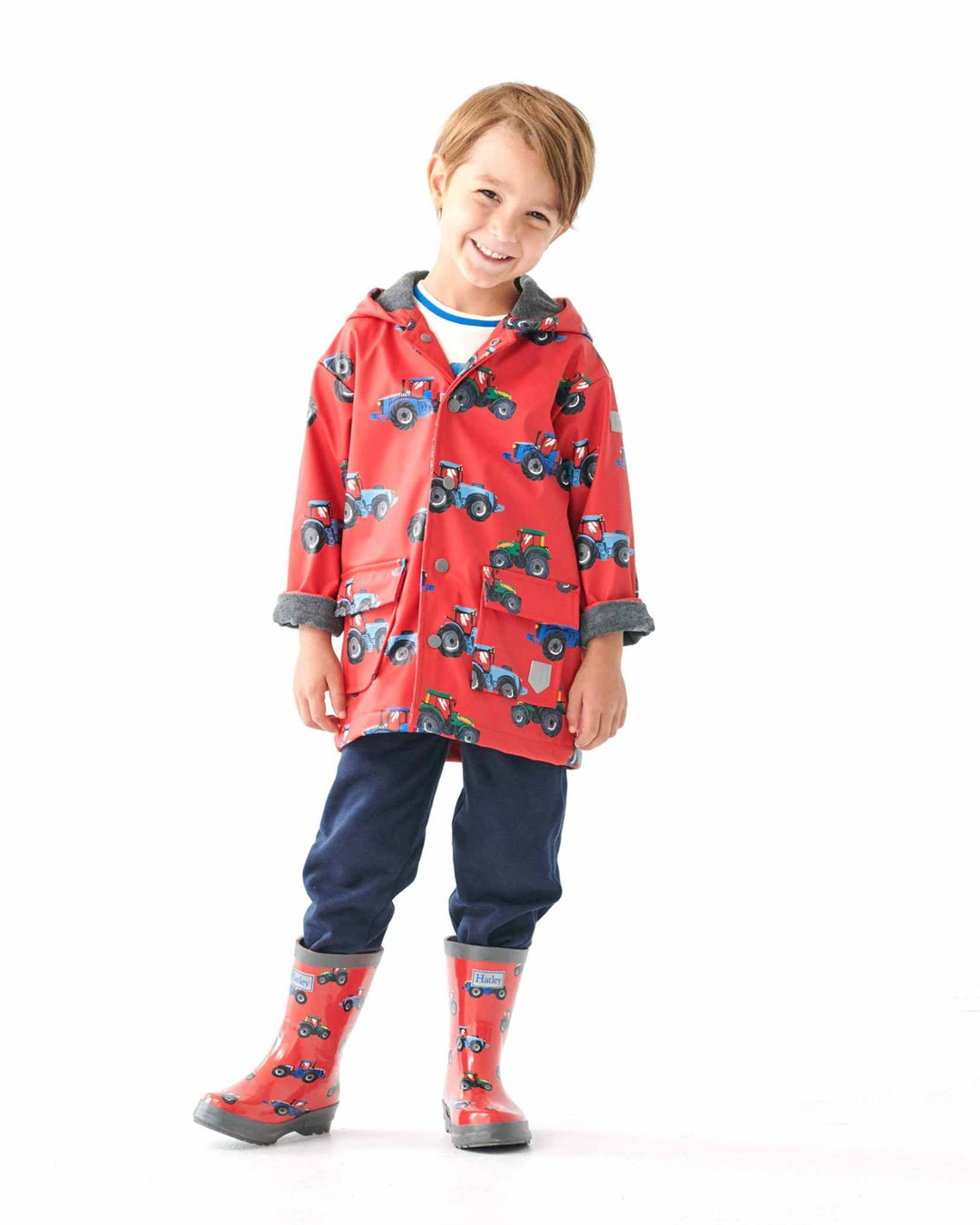 Farm Tractors Shiny Gumboots 4 | Wellies Online