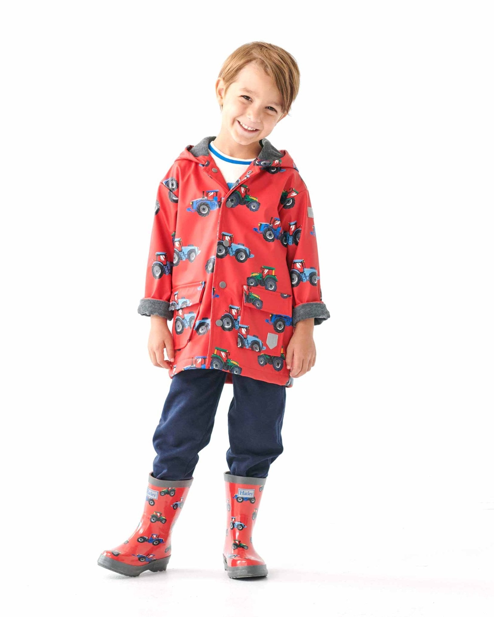 Farm Tractors Shiny Gumboots 4 | Wellies Online