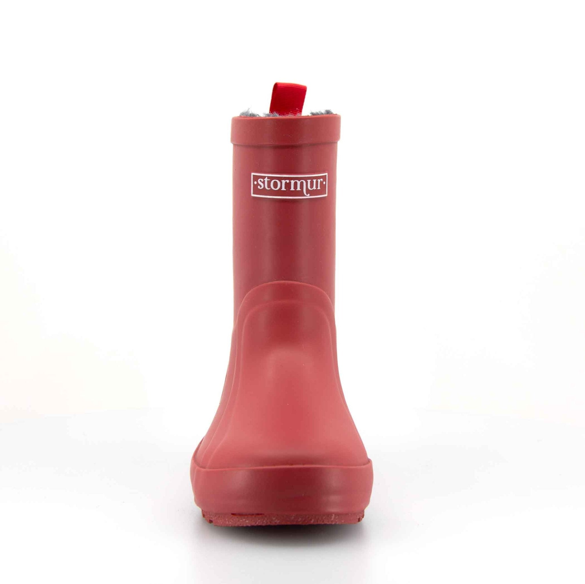 Fleeced Original II Auburn Kids Gumboots 8 | Wellies Online