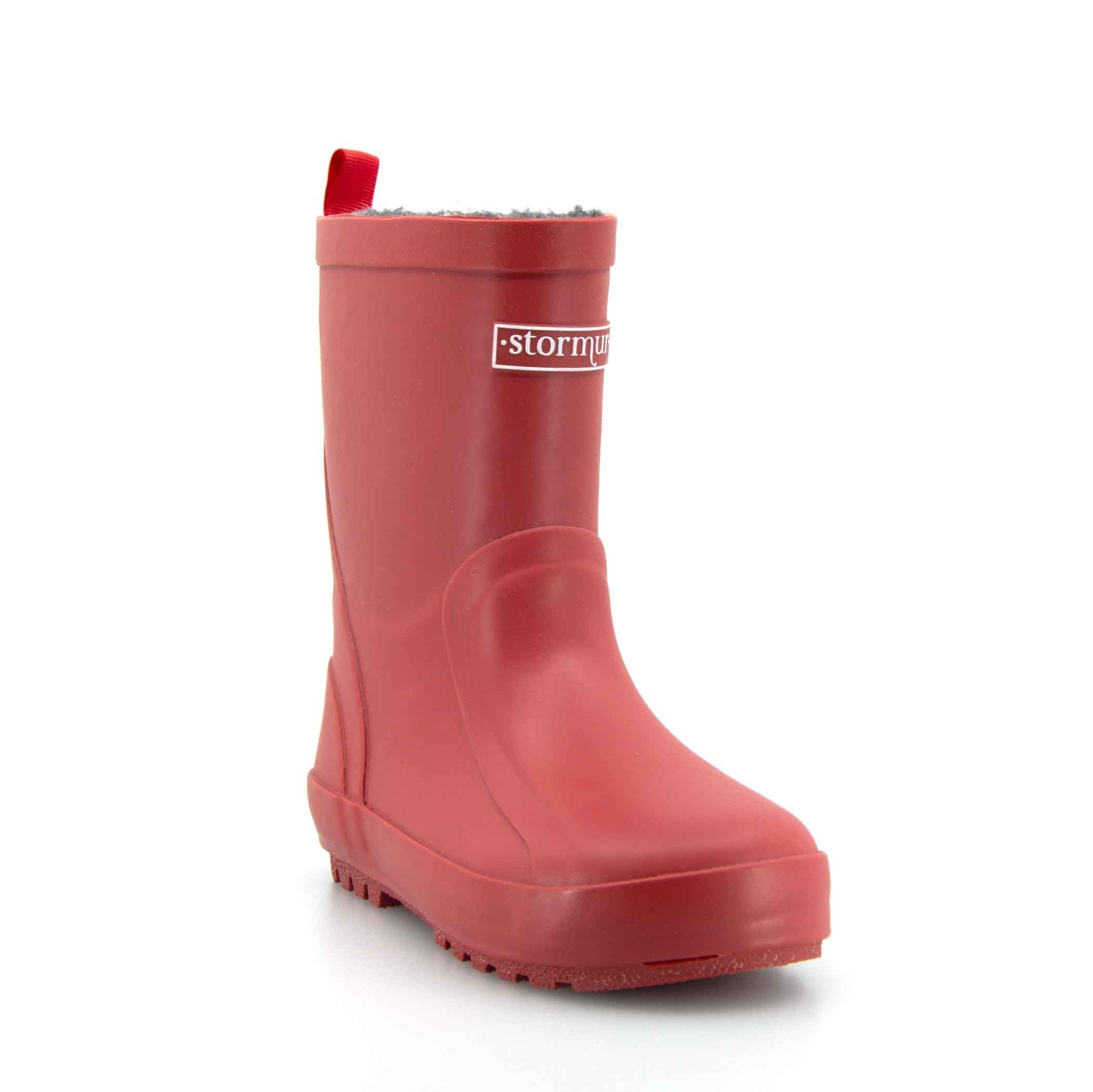 Fleeced Original II Auburn Kids Gumboots 6 | Wellies Online