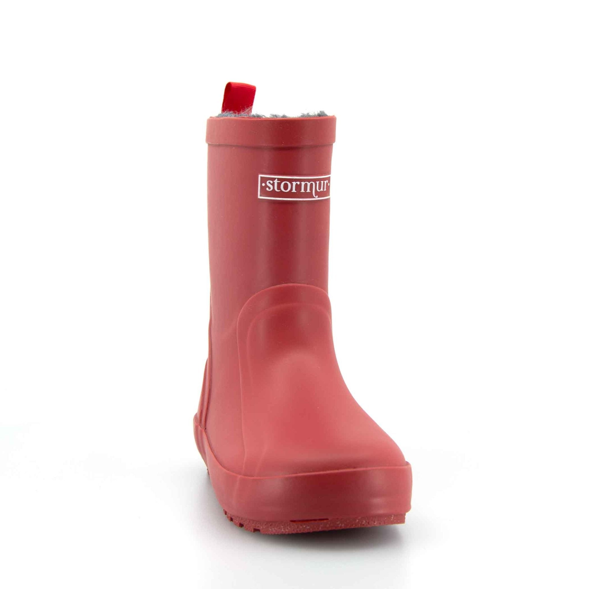 Fleeced Original II Auburn Kids Gumboots 7 | Wellies Online