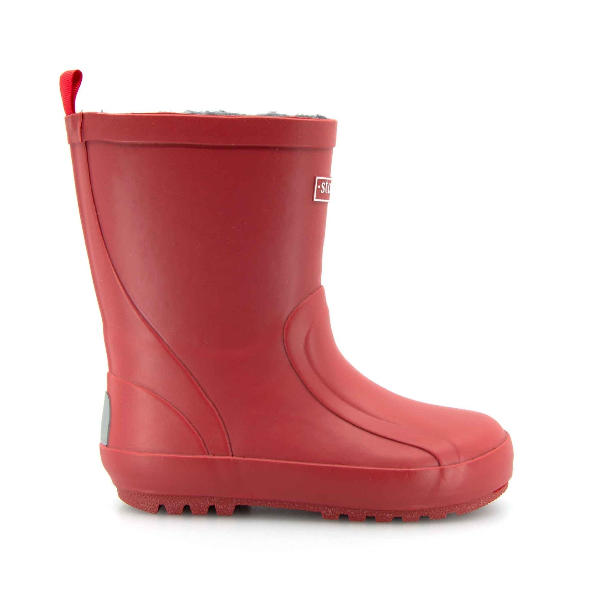 Fleeced Original II Auburn Kids Gumboots 2 | Wellies Online