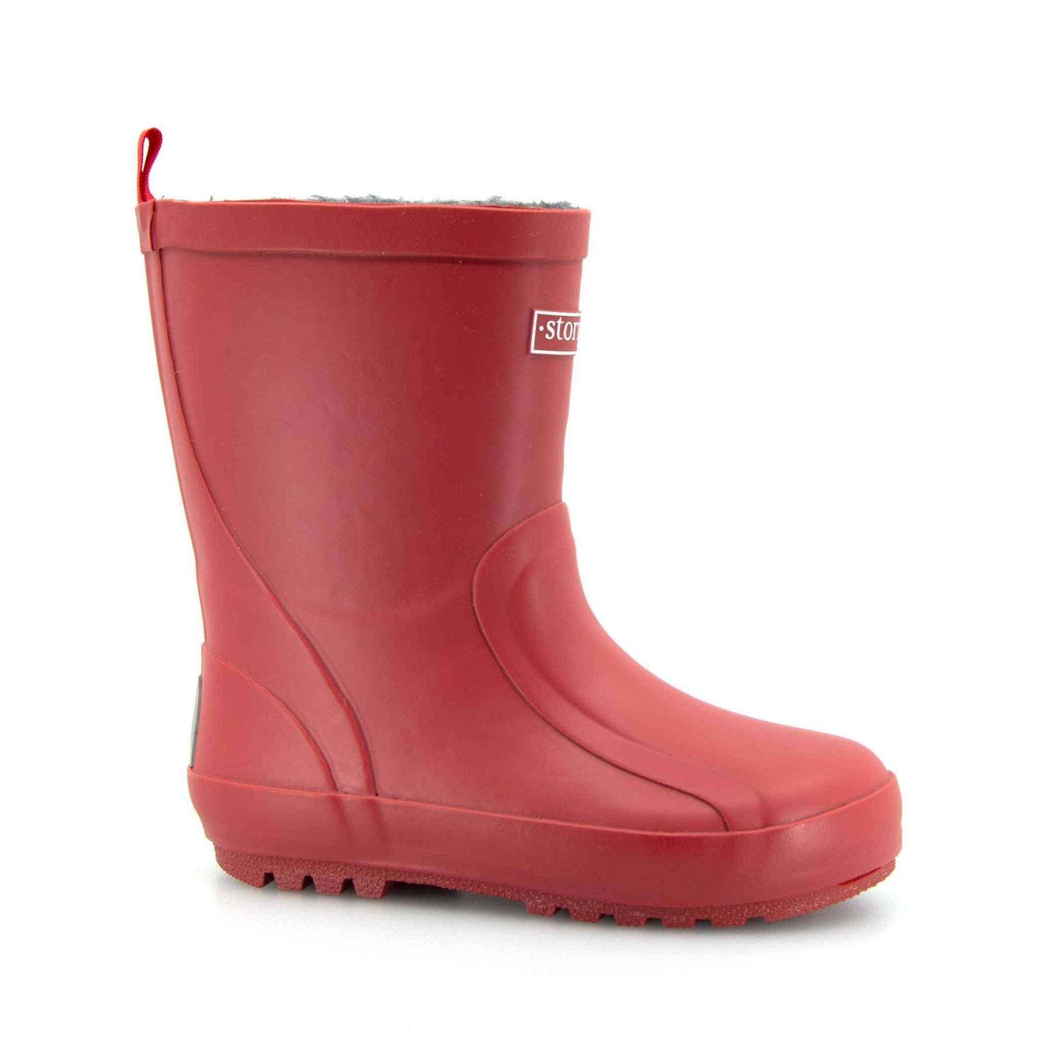 Fleeced Original II Auburn Kids Gumboots 3 | Wellies Online