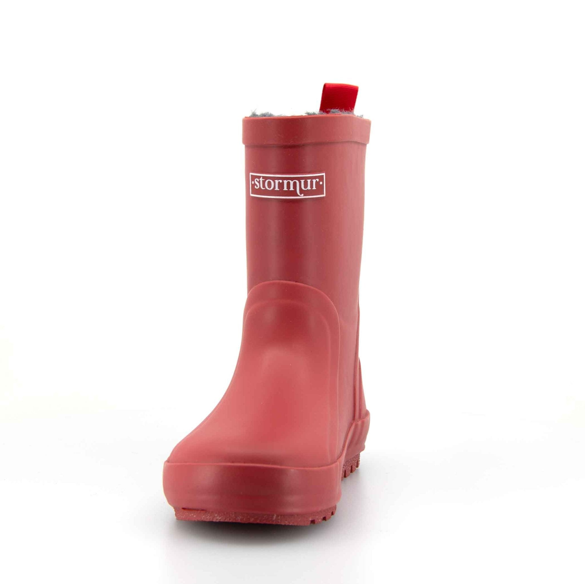 Fleeced Original II Auburn Kids Gumboots 9 | Wellies Online