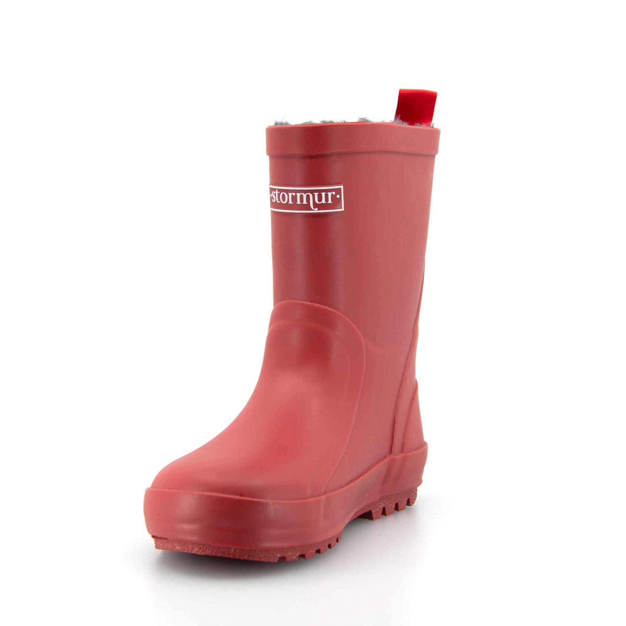 Fleeced Original II Auburn Kids Gumboots 10 | Wellies Online