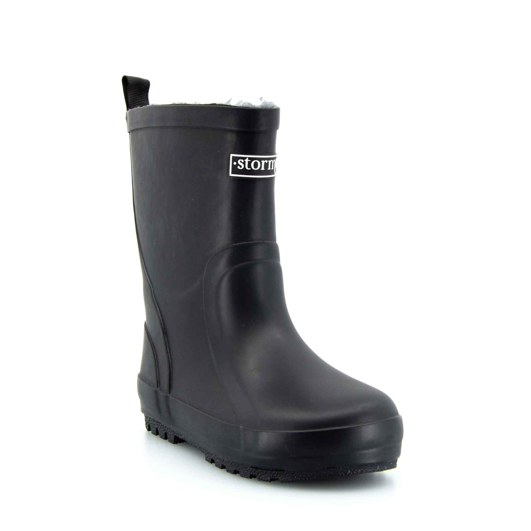 Fleeced Original II Black Kids Gumboots 6 | Wellies Online