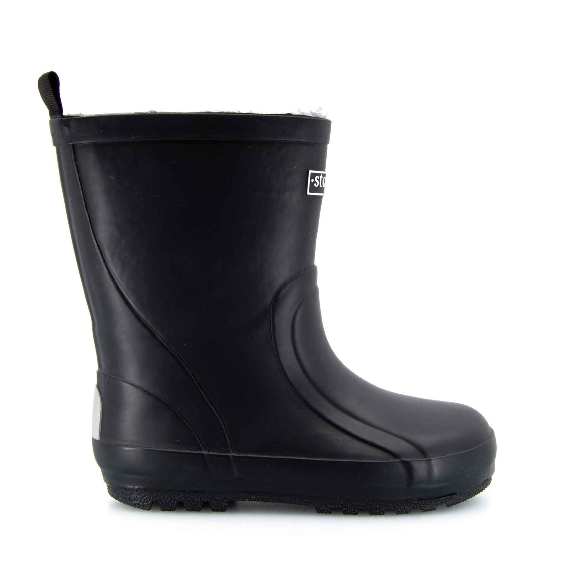 Fleeced Original II Black Kids Gumboots 2 | Wellies Online