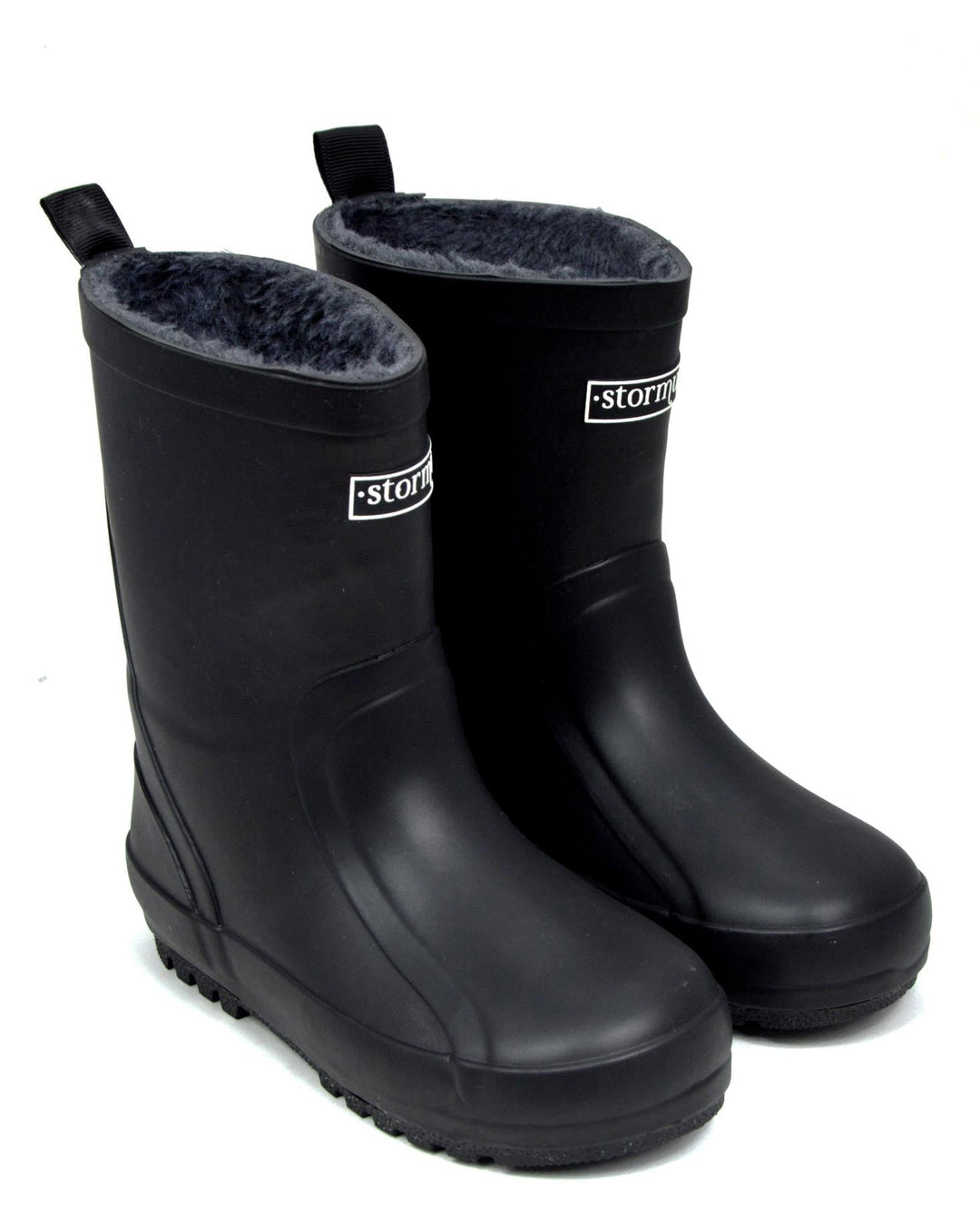 Fleeced Original II Black Kids Gumboots 1 | Wellies Online