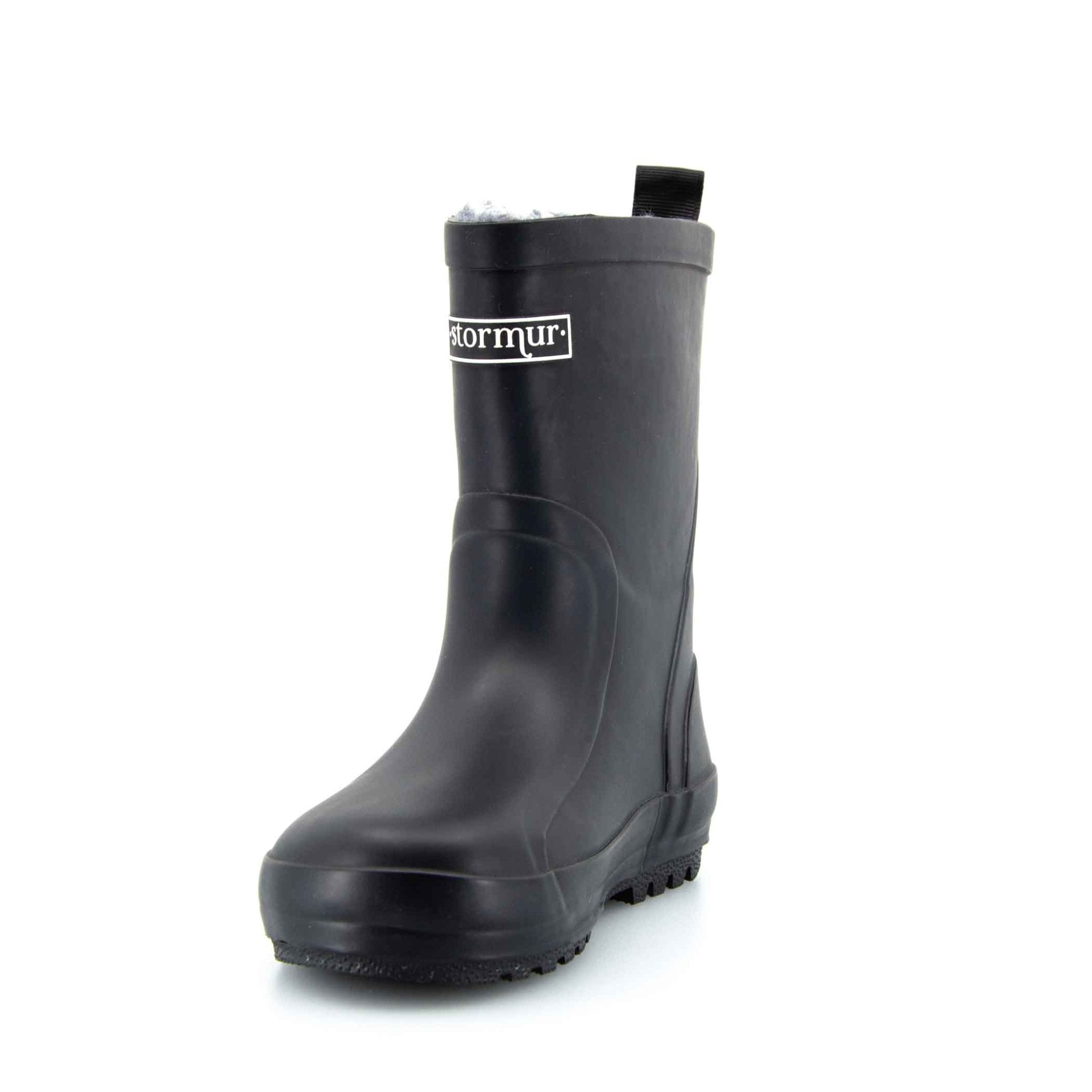 Fleeced Original II Black Kids Gumboots 10 | Wellies Online