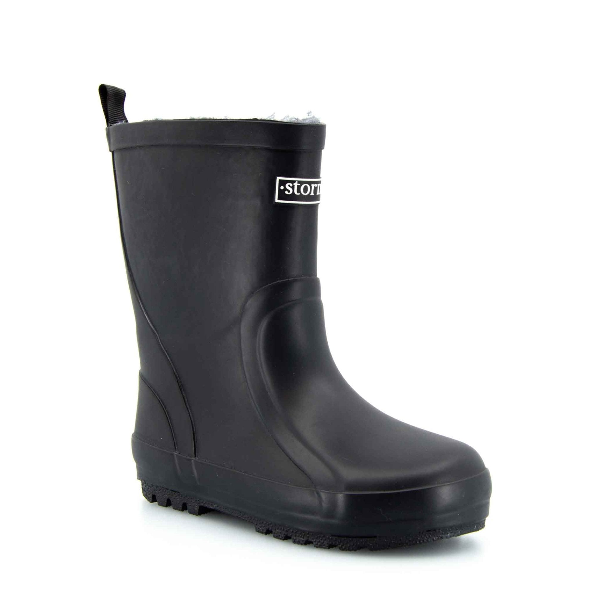 Fleeced Original II Black Kids Gumboots 5 | Wellies Online