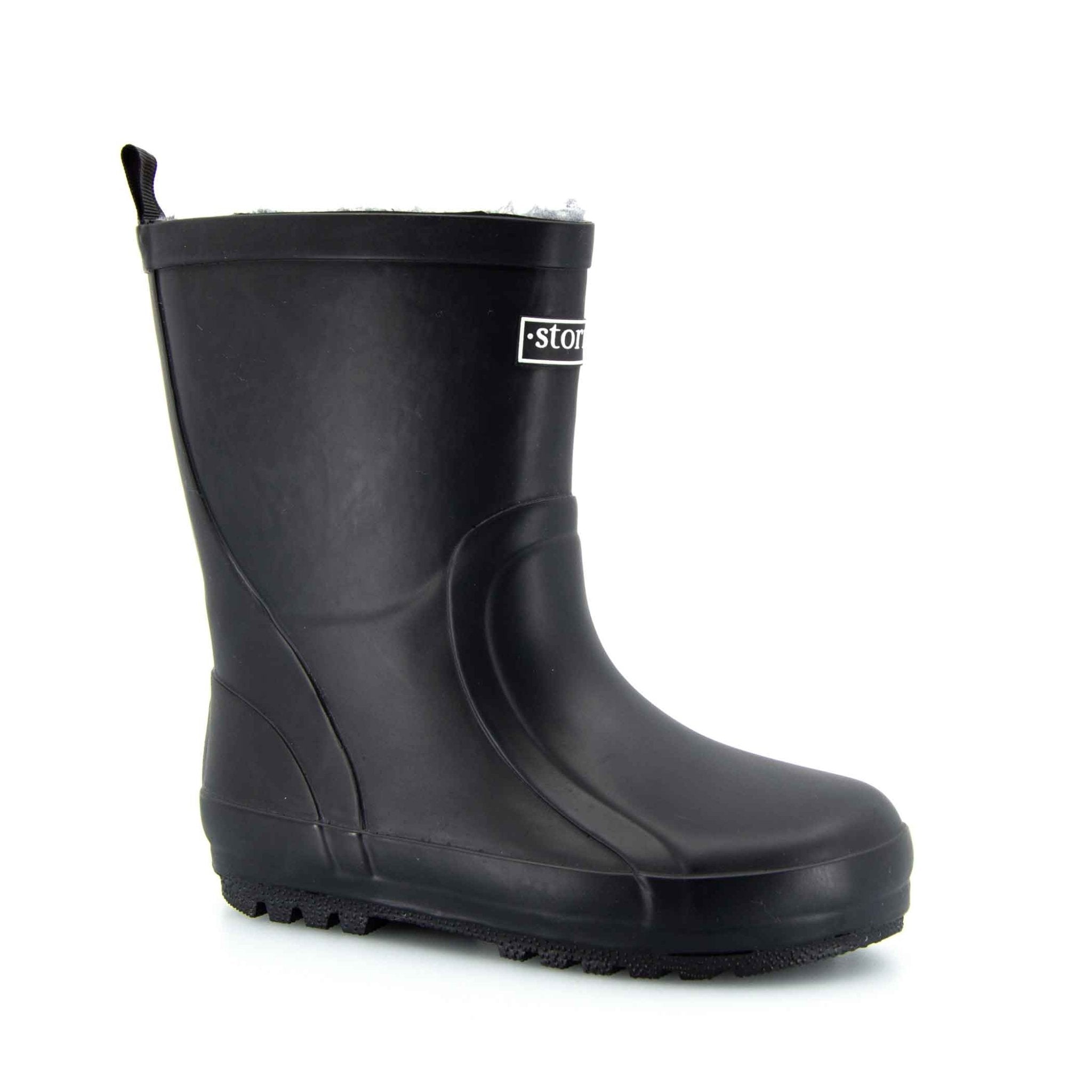 Fleeced Original II Black Kids Gumboots 4 | Wellies Online