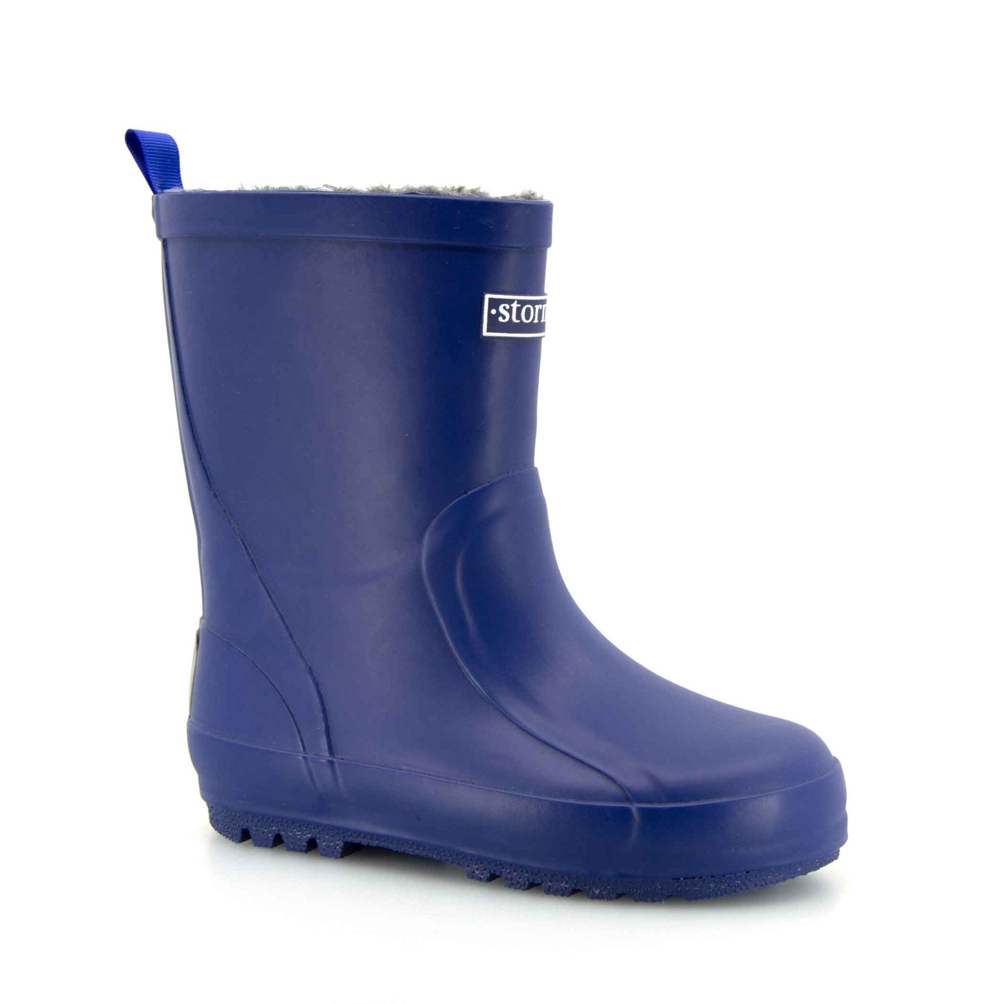 Fleeced Original II Blue Kids Gumboots 4 | Wellies Online
