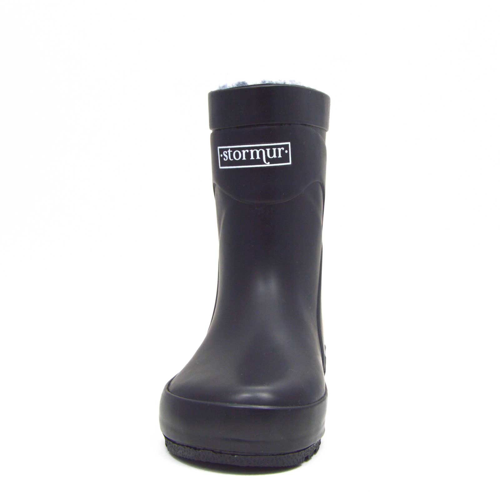 Fleeced Original Kids Gumboots Black 9 | Wellies Online