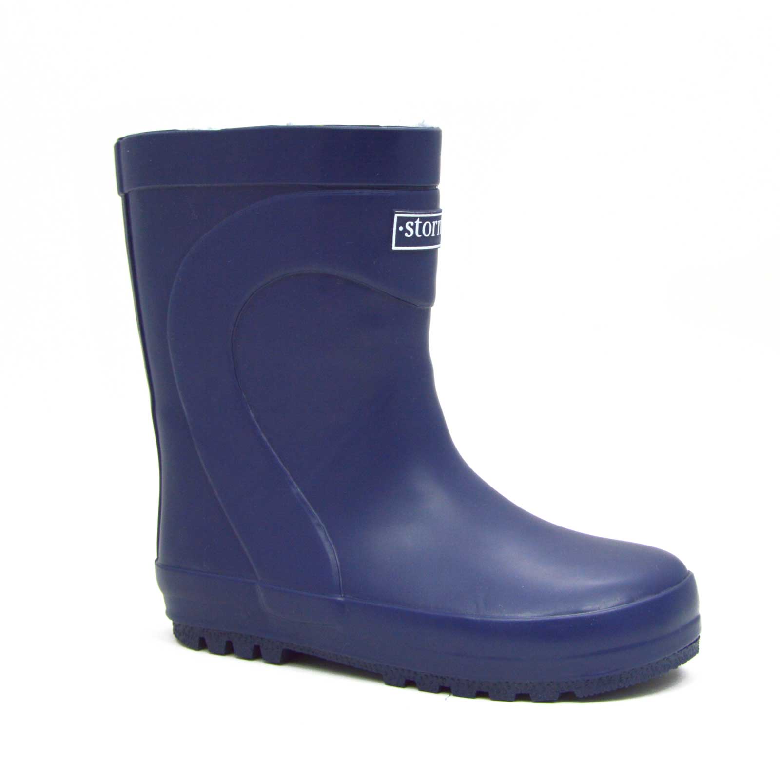 Fleeced Original Kids Gumboots Navy 4 | Wellies Online