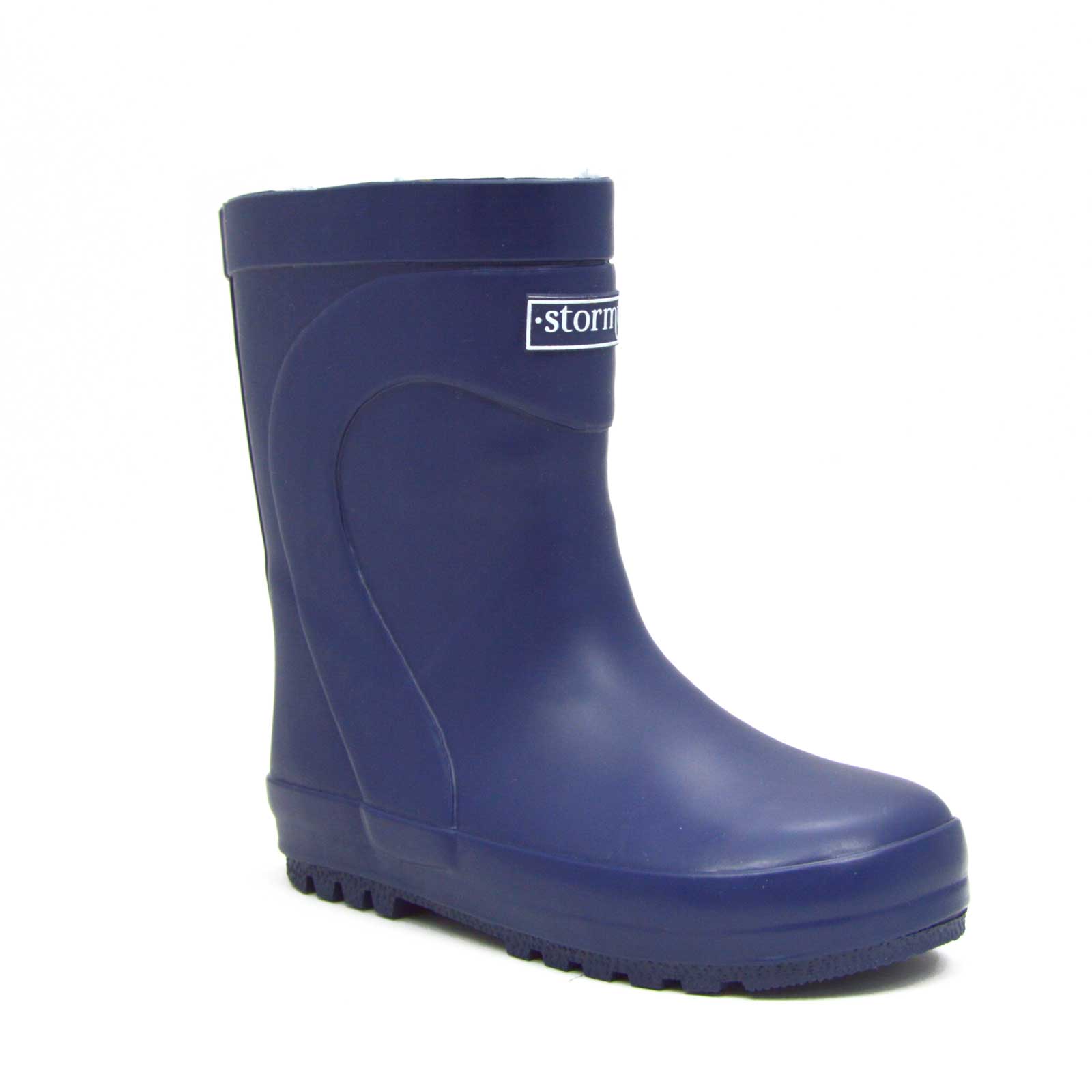 Fleeced Original Kids Gumboots Navy 5 | Wellies Online