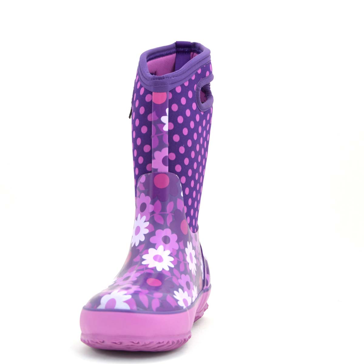 Flower Dot Plum Gumboots 9 | Wellies Online