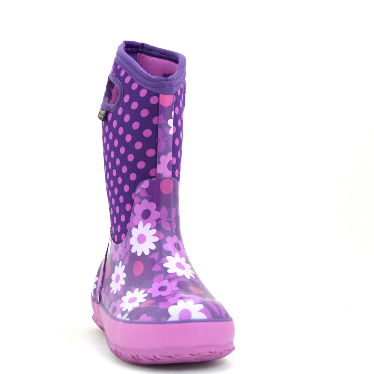 Flower Dot Plum Gumboots 7 | Wellies Online