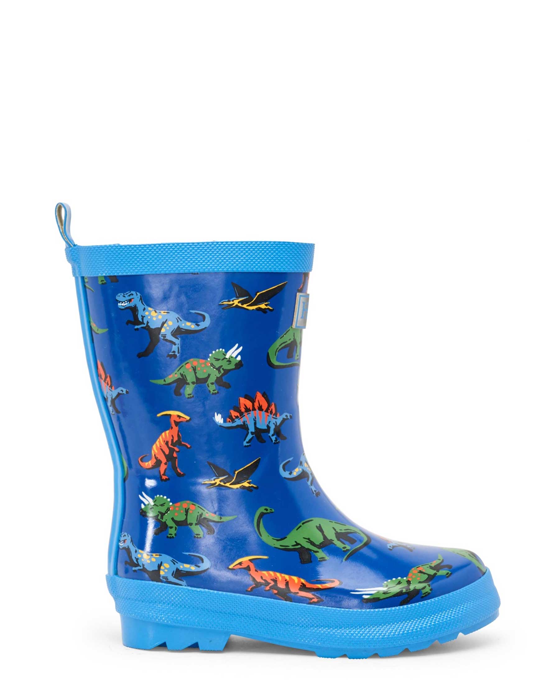 Friendly Dinos Shiny Gumboots