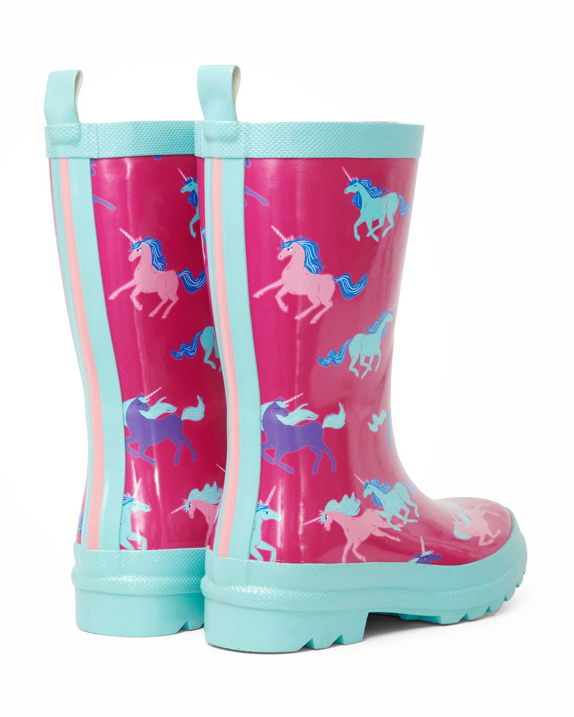 Frolicking Unicorns Shiny Gumboots